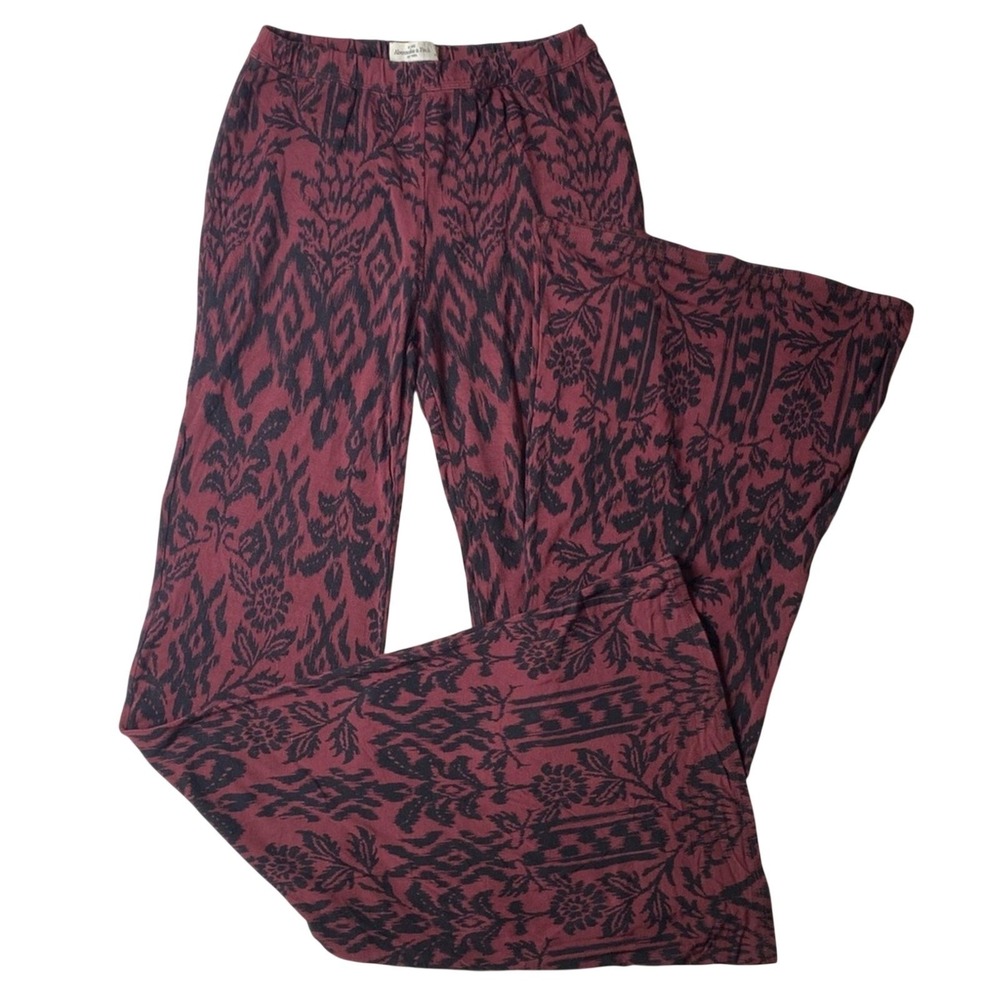 Abercrombie & Fitch Womens Stretch Flare Pants Size XS Tribal Comfort Yoga Pants